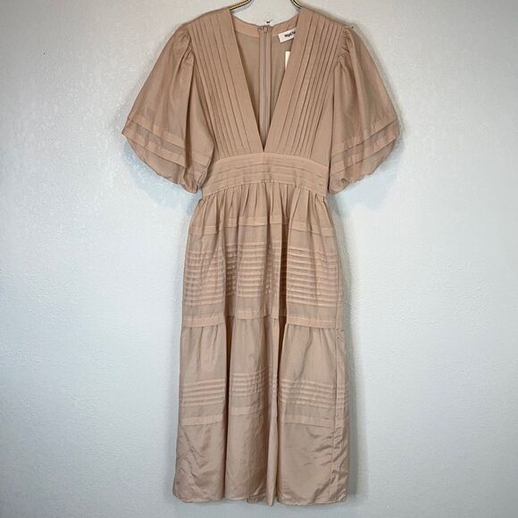 Magali Pascal Ballet Maxi Dress Peony Pink Small Anthropologie - Picture 3 of 15